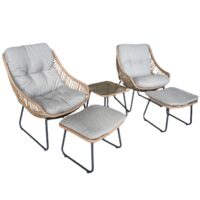 MOB.GR.BISTRO SET GREY M+2S+2EXT JH-127