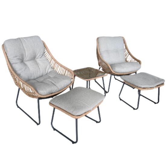 MOB.GR.BISTRO SET GREY M+2S+2EXT JH-127