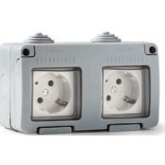 PRIZA DUBLA IP55 16A 250V 19071