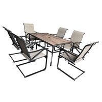 MOB.GR.SET DINING M+6S GREY JH-073