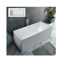 CADA FREESTANDING 6005 1600X750X580 WHITE mic