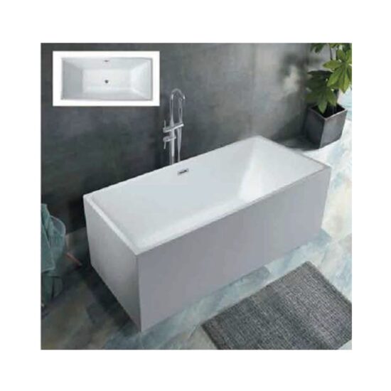 CADA FREESTANDING 6005 1600X750X580 WHITE mic