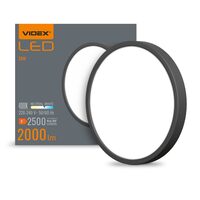 CORP ILUM.VIDEX-DOWNLIGHT-LED-DLRS-BLACK-24W-NW VLE-DLRS-244B