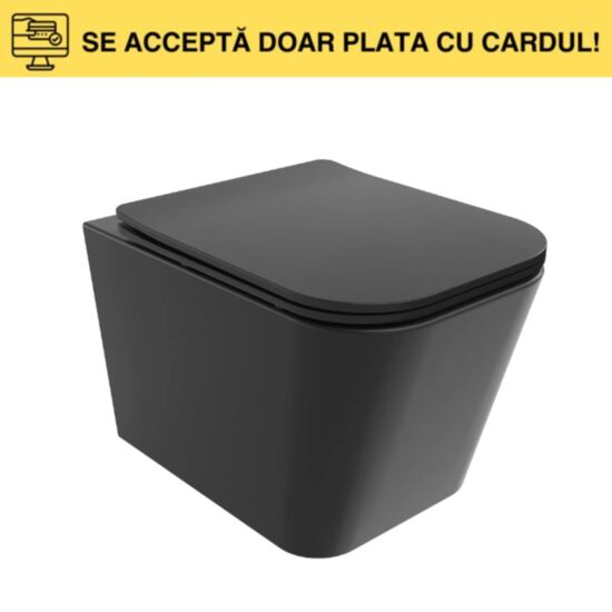 VAS WC SUSPENDAT+CAPAC 525X350X350 black mat L025