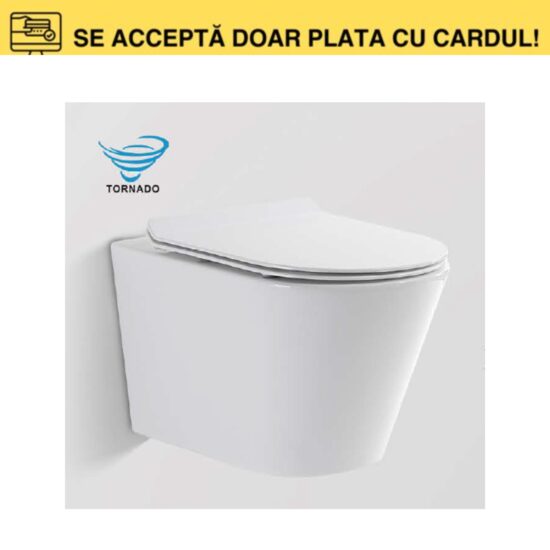 VAS WC SUSPENDAT+CAPAC 525X360X350 ALB LUCIOS L026