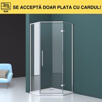 CAB.DUS MOSS03 900X900X1950 CHROM