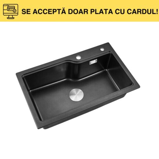CHIUV.QUARTZ BLACK 750X450X220 SG-G7545TS
