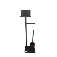 SUPORT HARTIE+PERIE WC NEGRU MAT WT-815-B