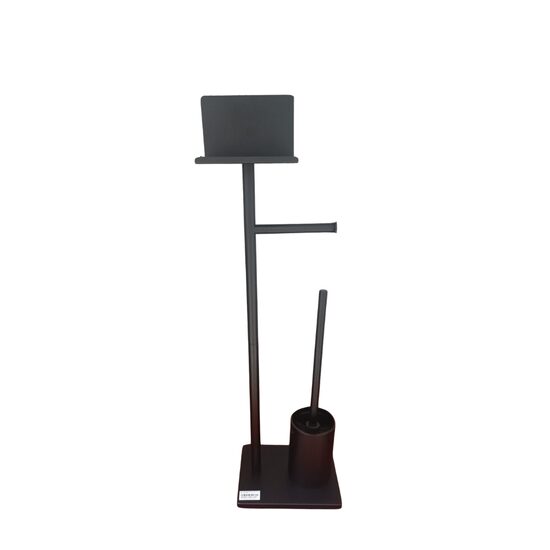 SUPORT HARTIE+PERIE WC NEGRU MAT WT-815-B