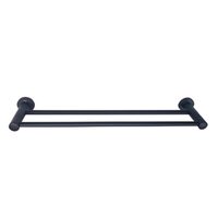 BARA DUBLA PENTRU PROSOAPE NEGRU MAT 8725-B