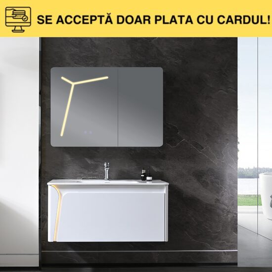 MOB.BAIE+OGLINDA 100X47 PVC M0110-1 2c
