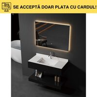 MOB.BAIE+OGLINDA 80X50 COMPOZIT SR-1338-80 3c lav.ascuns