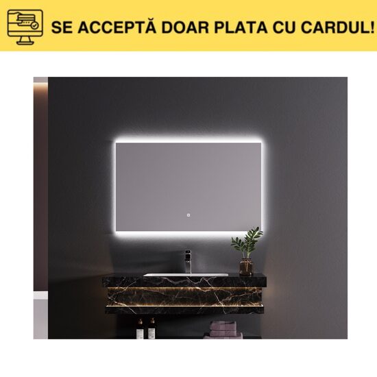 MOB.BAIE+OGLINDA 60X50 COMPOZIT SR-1298-60 mic 3c lav.ascuns