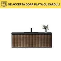 MOB.BAIE 1S+1Si MATTE BLACK YC205D-080cm