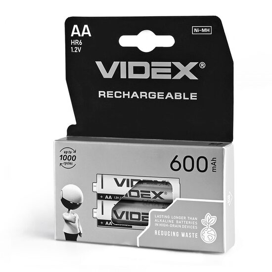 BATERII REINCARCABILE VIDEX HR6/600/2DB/AA/1.2V