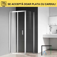 CAB.DUS PRO.CHROM EVO-2828F-90cm CR 900x2000