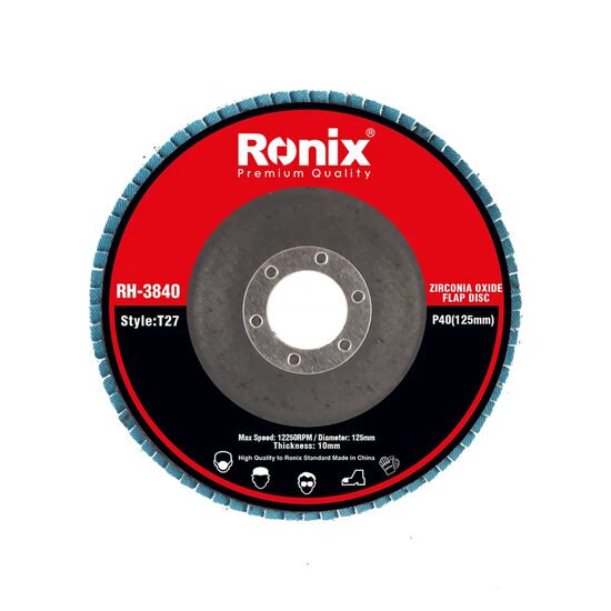 Disc de șlefuit lamelar RONIX P40 RH-3840