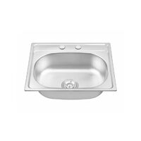 CHIUVETA INOX 1C 53X43X16.5CM