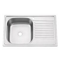 CHIUVETA INOX 1C+1P 75X45X17CM STG.