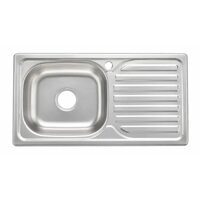 CHIUVETA INOX 1C+1P 75X40X14CM STG