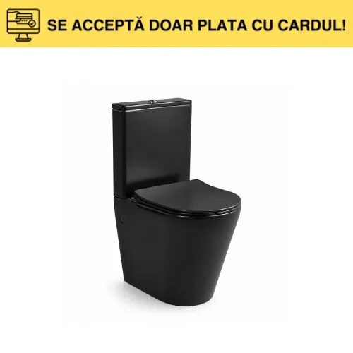 VAS WC SET 605X370X800 YJ-8380 M-001 matte black