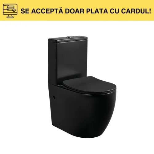 VAS WC SET 605X370X800 YJ-8381 M-001 matte black