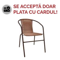 SCAUN BISTRO BROWN/BROWN