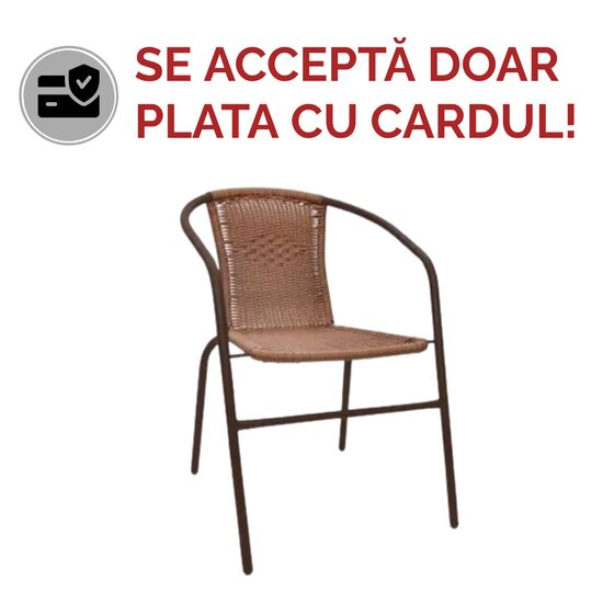 SCAUN BISTRO BROWN/BROWN