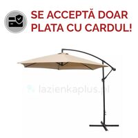 UMBRELA PARASOL BANANA TAUPE 3M
