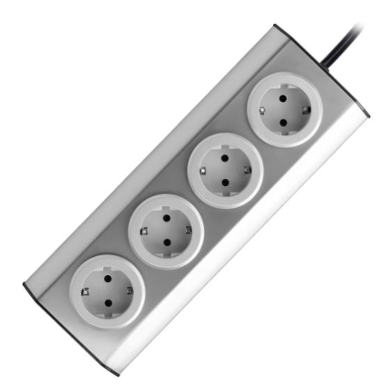 PRIZA BUC.4X2P+Z INOX FS-2(GS) Orno