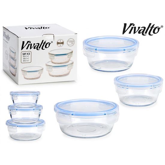 VASE RECTANG.3P SAVE 25838 ARTE REGAL