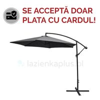 UMBRELA PARASOL BANANA GREY 3M