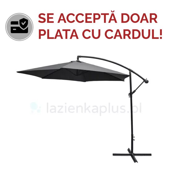 UMBRELA PARASOL BANANA GREY 3M