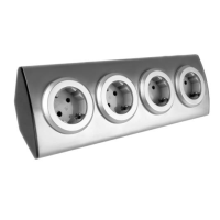 PRIZA MOB.4X2P+Z INOX OR-AE-1340(GS) Orno