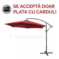 UMBRELA PARASOL BANANA WINE RED 3M