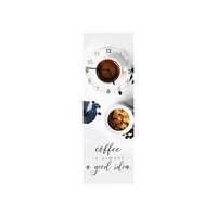 GLASSCLOCK 20X60 GC032 COFFEE GL-01020