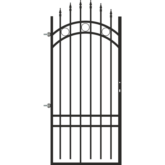 PORTITA STG.VICTOR LAT.1M H1.80-2.00 RAL9005