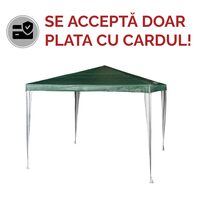 PAVILION 3X3M PE WHITE/GREEN