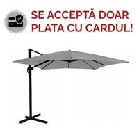 UMBRELA ROMA 3X3 GREY PARASOL