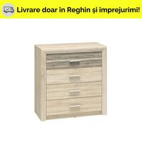 CASTEL 11 SONOMA DESCHIS(JASNA)/MDF SONOMA TRUFEL COMODA