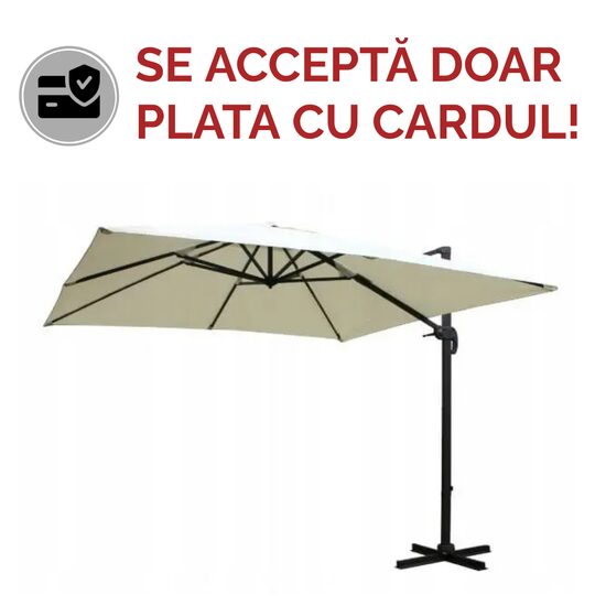 UMBRELA ROMA 3X3 TAUPE MARO PARASOL