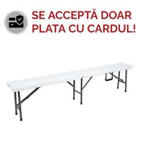 BANCA PLIABILA 180CM ALB