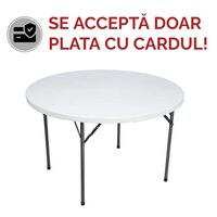 MASA PLIABILA 120CM ALB