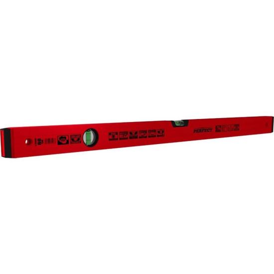 NIVELA ALUM.120CM ROSU PERFECT S-65122