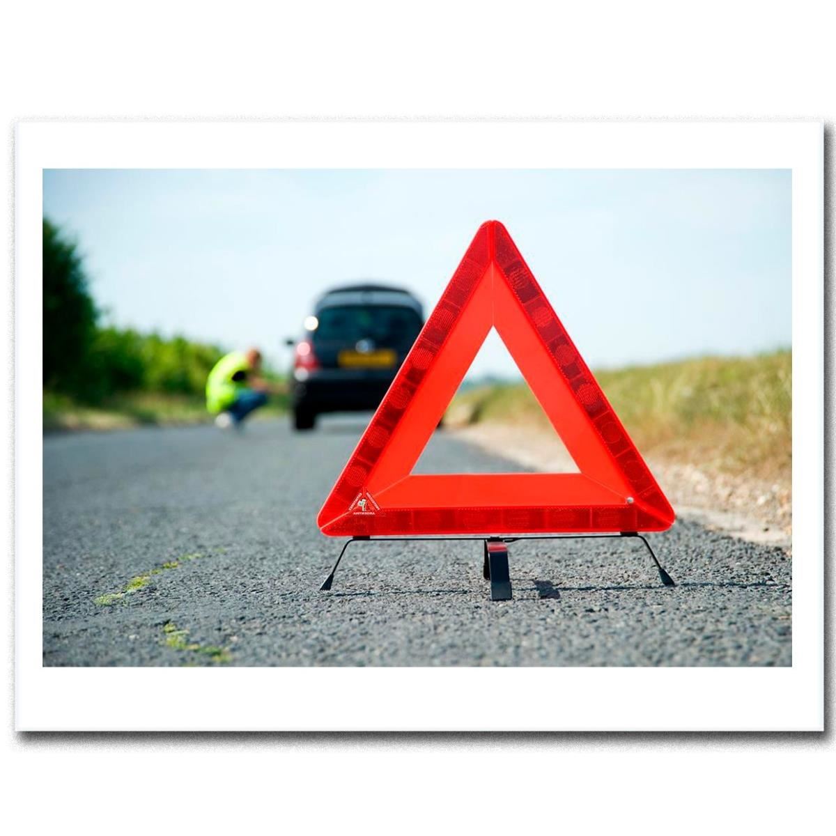 Silverline - 140958 Triangolo Di Sicurezza Stradale Riflettente